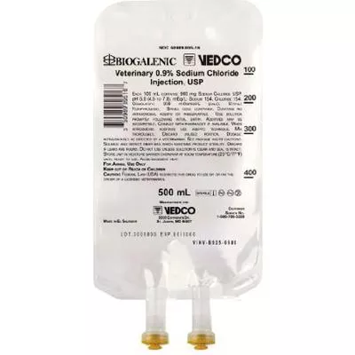 0.9% Sodium Chloride Injection, IV BagsUSP 24 x 500 mlVedcoVINV-B925-0500