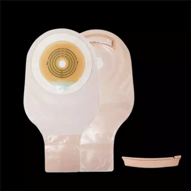 1-Piece Post-Op Adult Drainable Pouch Precut 1-1/4" Round Roll-Up