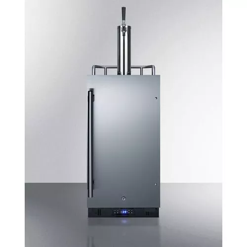 15" Wide Built-In Cold Brew Coffee KegeratorDoor Swing RHD , Stainless SteelSummit SBC15CF