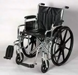 16" Lightweight Wheelchair With Padded Elevating FootrestsAlex Orthopedic P5078-16