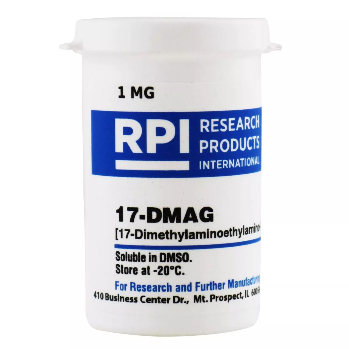 17-DMAG[17-Dimethylaminoethylamino-17-demethoxygeldanamycin], 1 MilligramRPI-D26100-0.001