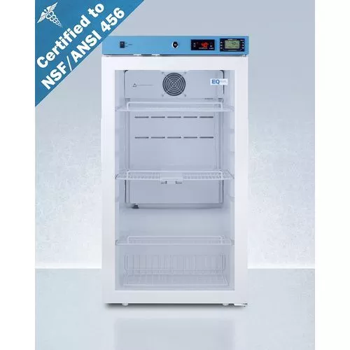 19" Wide Healthcare,Certified to NSF/ANSI 456 Vaccine Storage StandardRHD , Glass Summit ACR32GNSF456