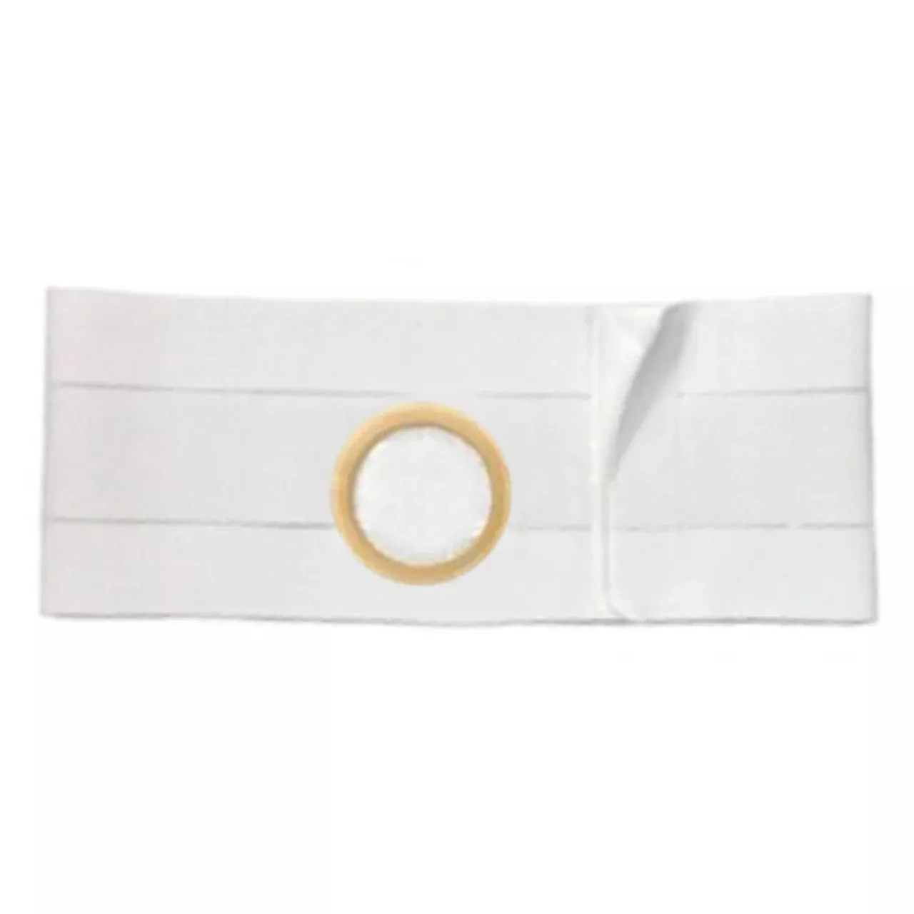3" White, Regular Elastic, Nu-Form Belt, Small, 3-1/4" Center Opening