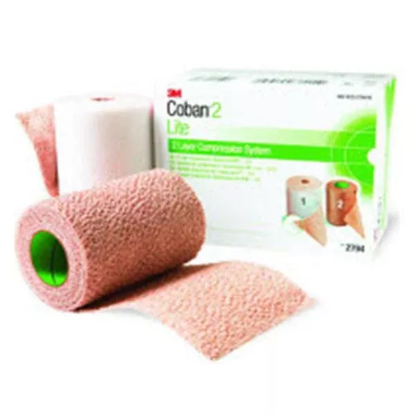 3M Medical Products Bandage Coban Lite Compression Elastic 4"x2.9yd LF Tan 8Kt/Ca