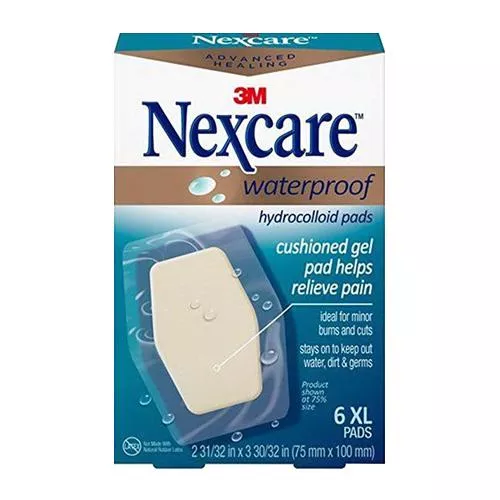 3M™ Nexcare™ Advanced Healing Waterproof Hydrocolloid Pad, 3.93" x 2.96"