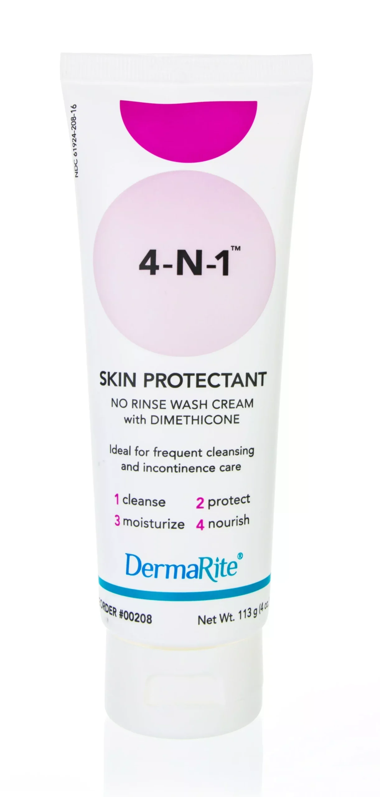 4-1 Wash Cream No Rinse Skin Protectant Wash Cream, 4 oz