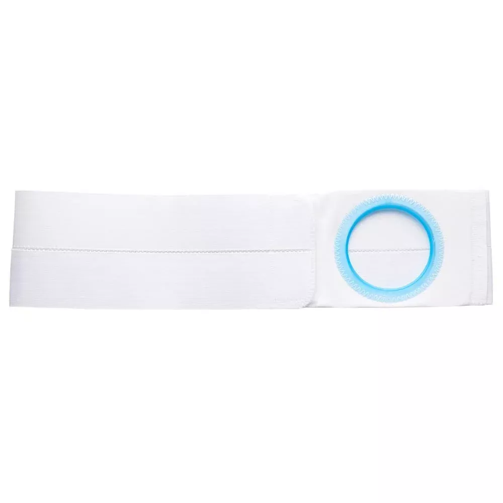 4" White, Cool Comfort, Flat Panel Belt, Prolapse Flap, Extra Large, 2-5/8" x 3-1/8" Center Opening