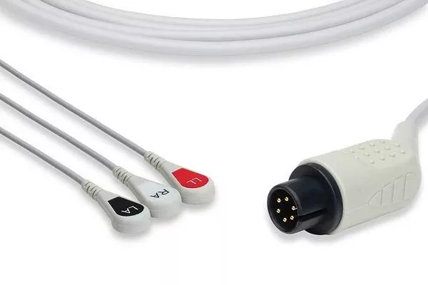 AAMI Compatible Direct-Connect ECG Cable, Each, 9500-0229