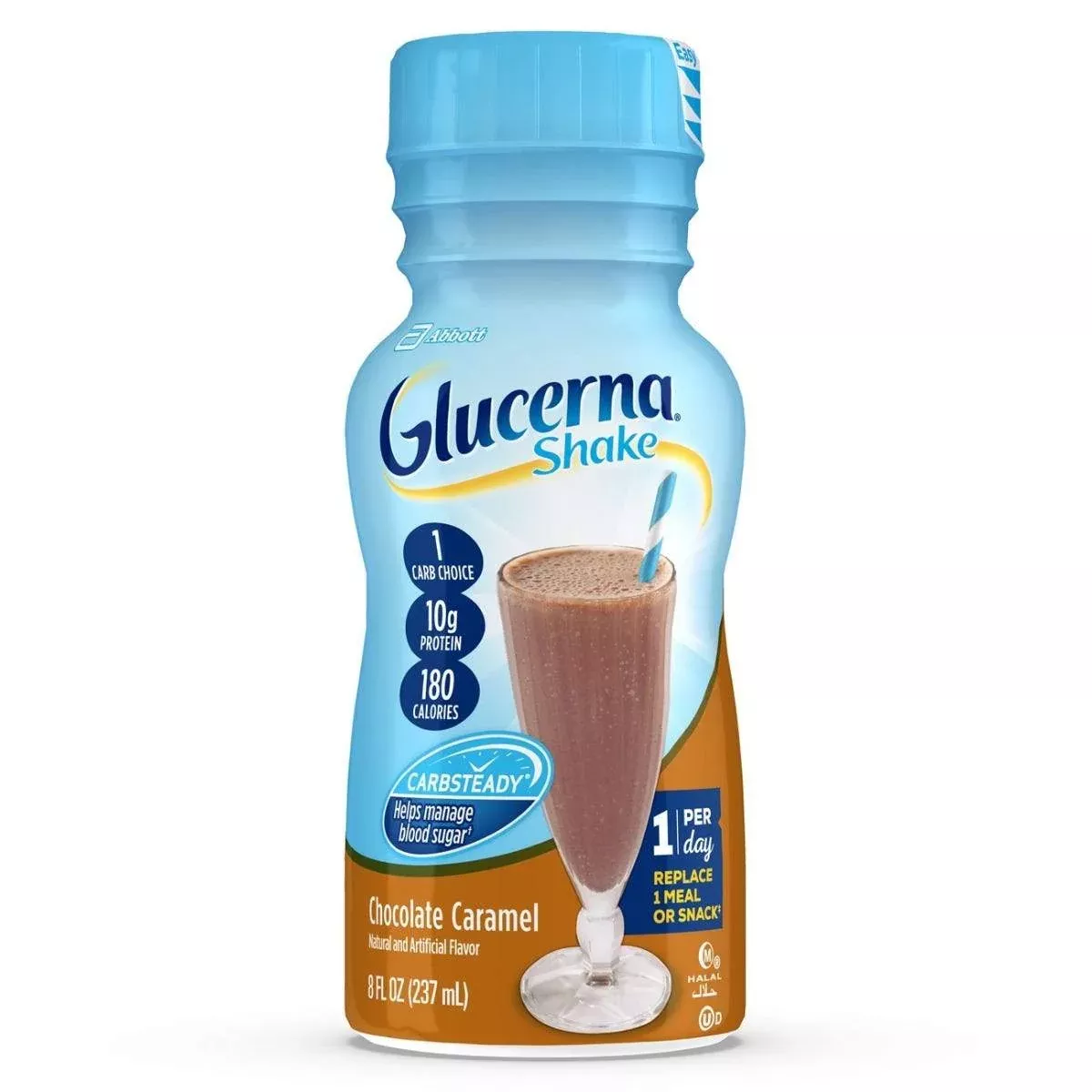 Abbott Glucerna Nutritional Shake, Chocolate Caramel, 8 oz