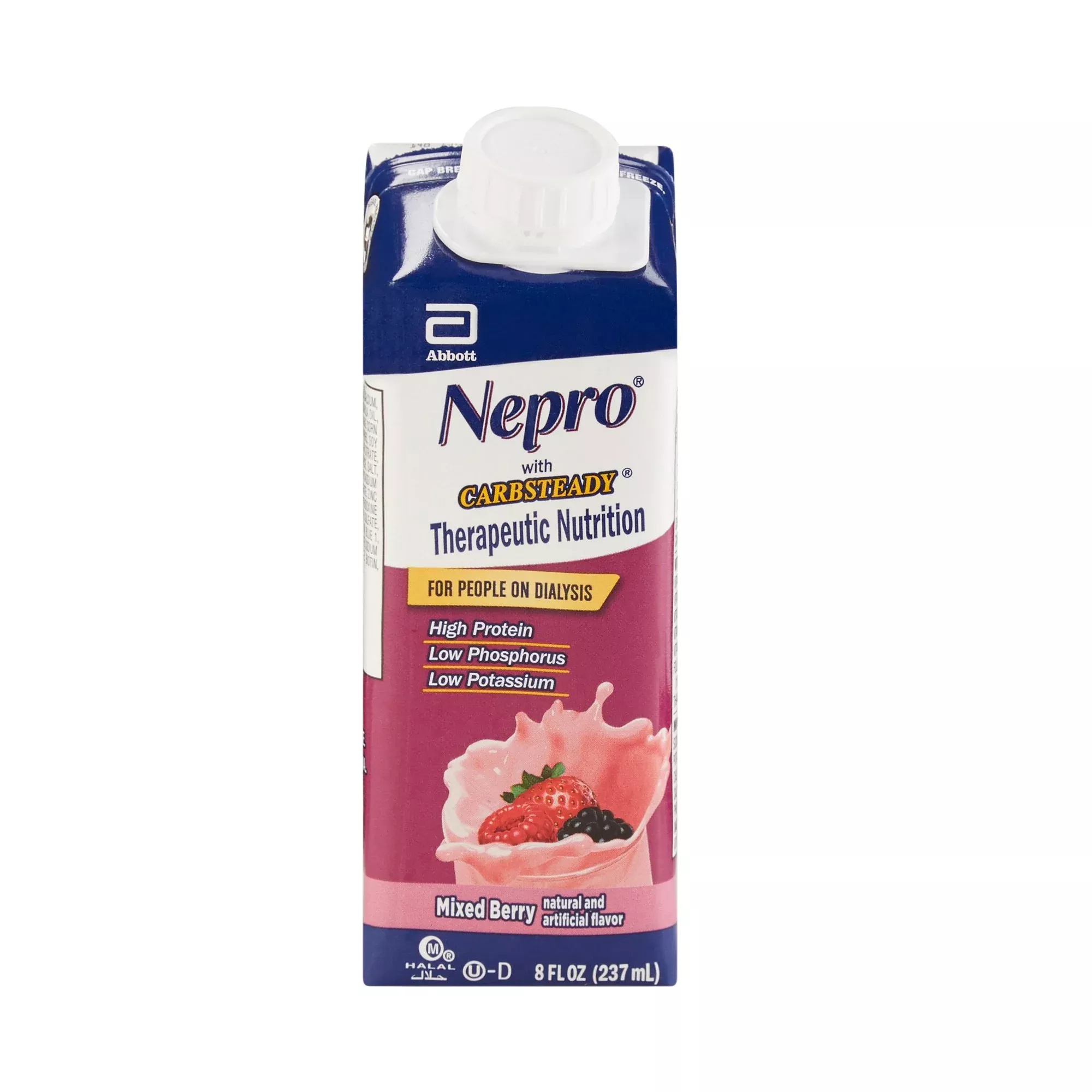 Abbott Nepro 64796 with Carbsteady Mixed Berry Therapeutic Nutrition