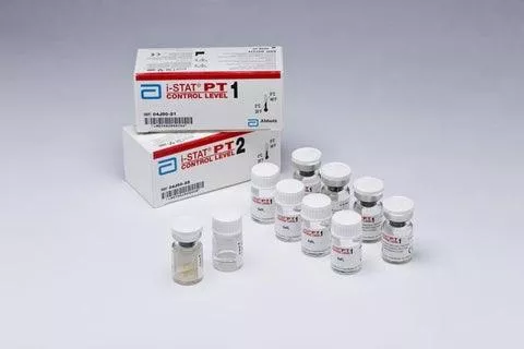 Abbott Point of Care Coagulation Control i-STAT INR Prothrombin Time Test / International Normalized Ratio (PT / INR) Level 1 10 Vials - M-889152-3895 - Box of 10