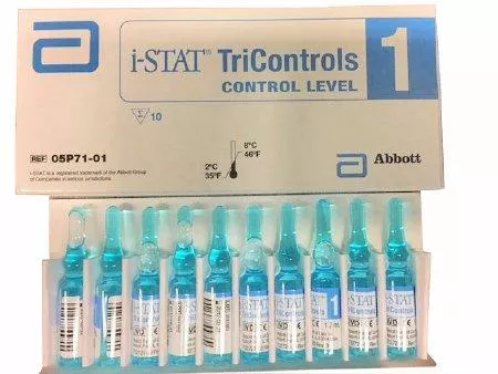 Abbott Point of Care Control i-STAT Tricontrols Sodium / Potassium Level 1 1.7 mL - M-810464-3122 - Each