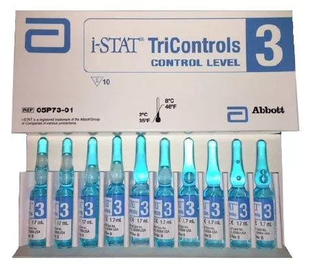 Abbott Point of Care Control i-STAT Tricontrols Sodium / Potassium Level 3 1.7 mL - M-810466-334 - Each