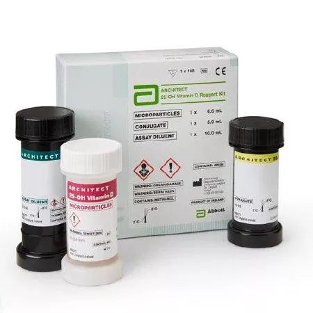 Abbott Reagent Kit Architect™ Immunoassay / Nutritional Assessment 25-hydroxyvitamin D (Vitamin D) For Architect Immunoassay Analyzers 100 Tests 1 Kit - M-1047271-1073 - Kit of 1