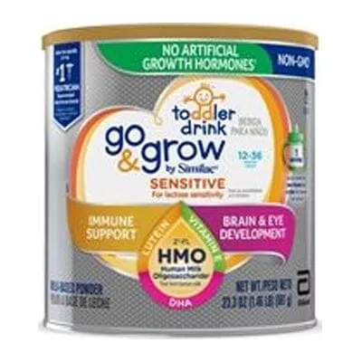 Abbott Similac Go & Grow Sensitive Human Milk Supplemental Formula, Oligosaccharide, Non-GMO, 661gm, Powder