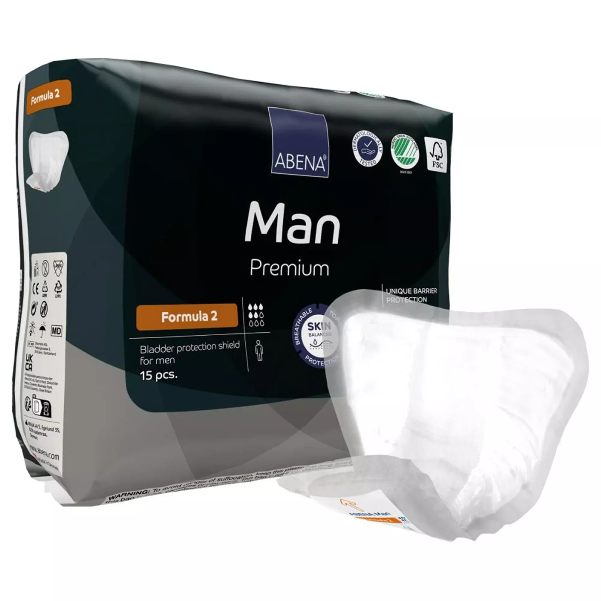 Abena Man Premium Male Bladder Control Pad, 11" x 9"