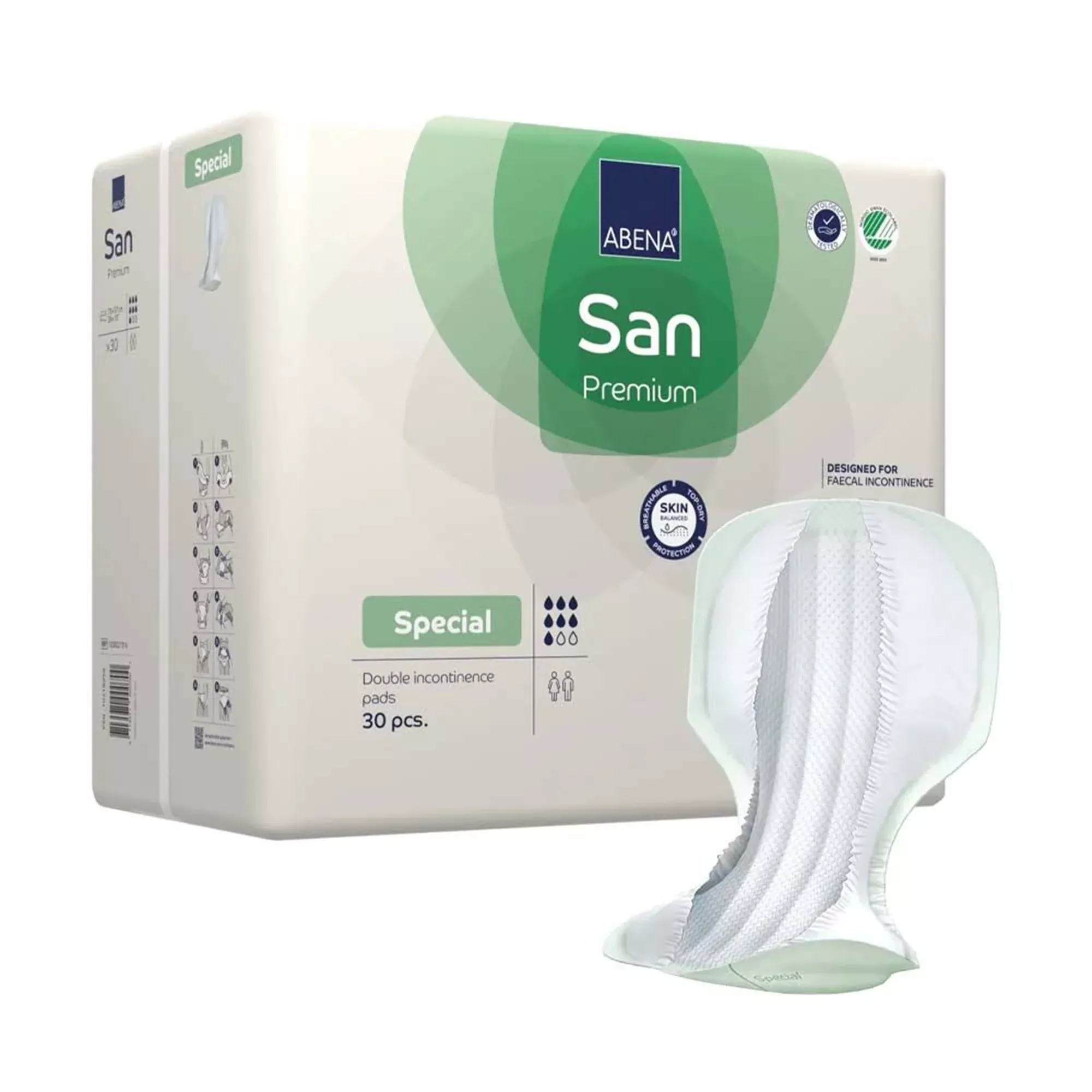 Abena San Premium Adult Fecal Management Liner, 29" x 15"
