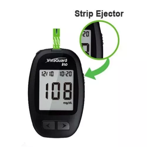 Able VivaGuard Ino Blood Glucose Meter, Black