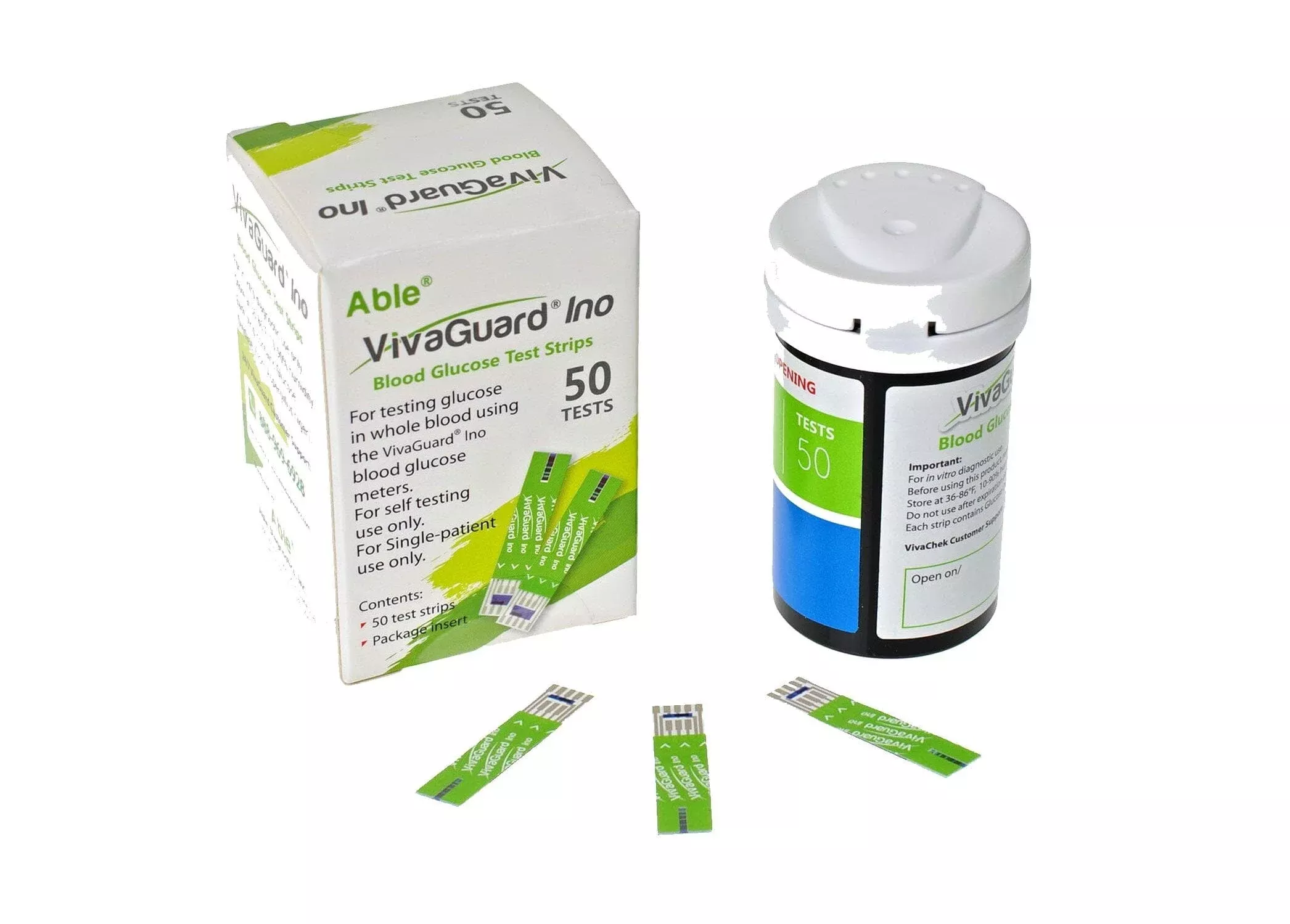 Able VivaGuard Ino Blood GlucoseTest Strips
