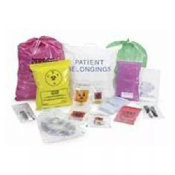 Action Health Bag Chemotherapy Transport 12x15" Zp Flm Ylw/Blk 4mil HD 500/Ca