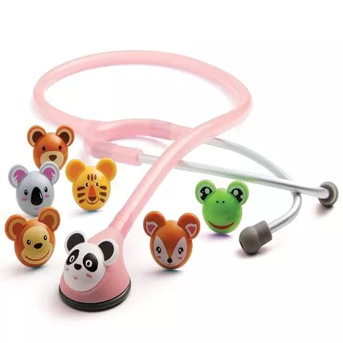 ADC Adimals 618 Classic Stethoscope, Single Head, Chestpiece, 1-Tube, Pink, 22" Tube, Each, ADC618P