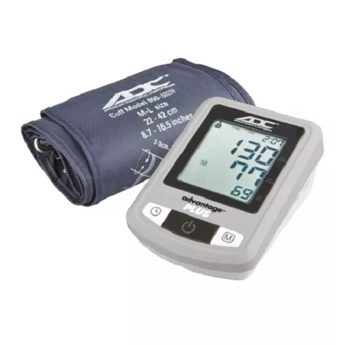 ADC Advantage Plus 6022N Series Home Automatic Digital Blood Pressure Monitor, Adult Cuff, Nylon Cuff, Desk Model, Each, 6022N