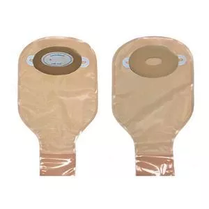Adult Post-Op Drain Pouch With Barrier 2-1/4 x 3-3/4" Trim To Fit Opening Deep Convexity, Roll Up Closure