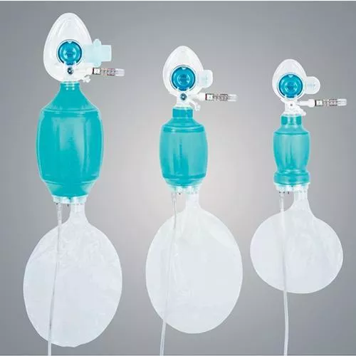Adult Resuscitation Device with Medium Mask, Reservoir Bag and 10 Oxygen Tubing