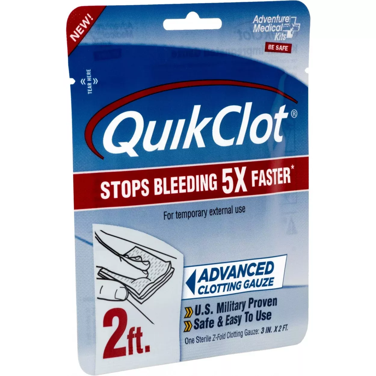 Adventure QuikClot Advanced Clotting Hemostatic Gauze