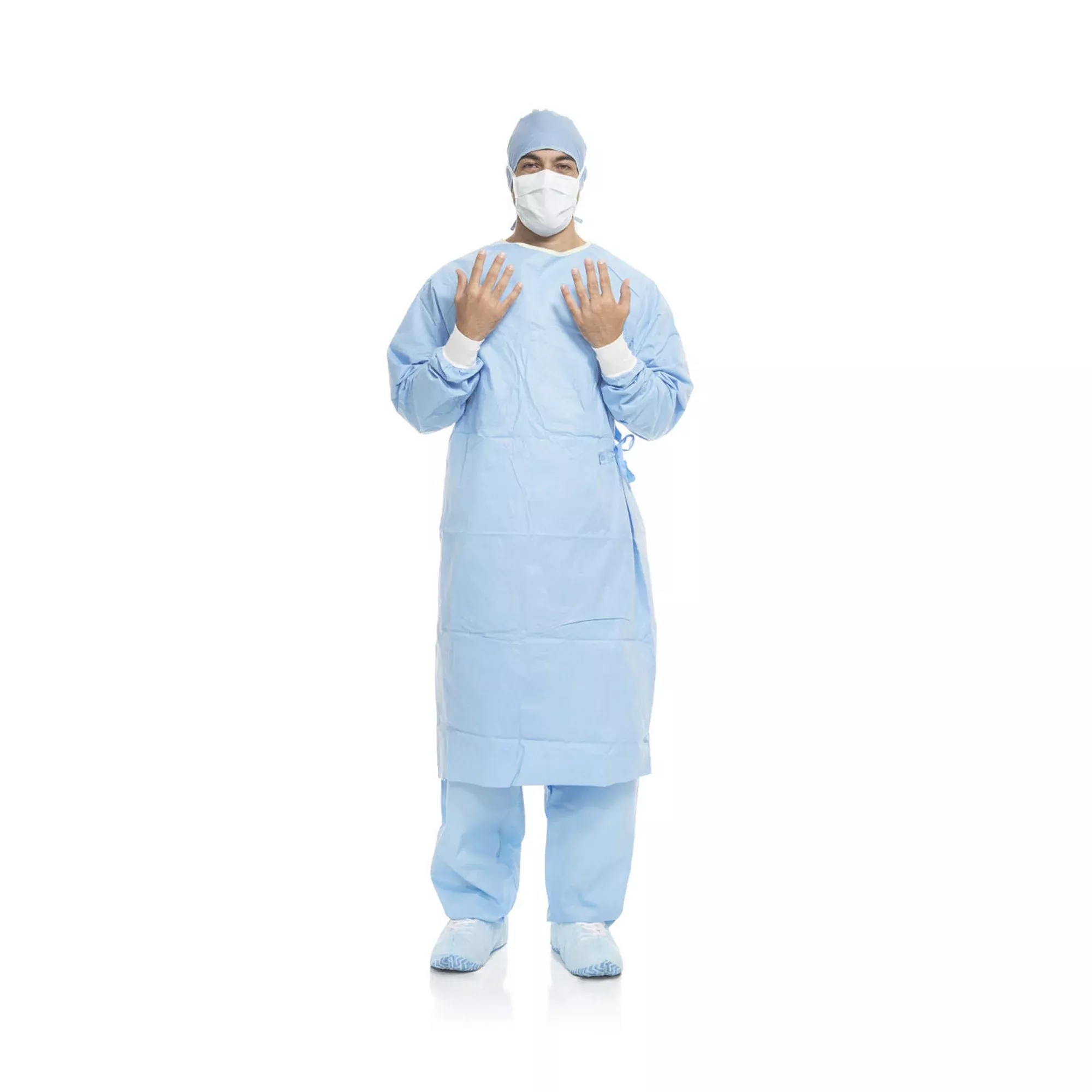 Aero Blue Surgical Gown with Towel, X-Large