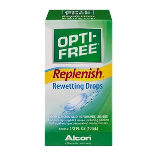 Alcon Opti-Free Replenish Rewetting Eye Drops, 10mL