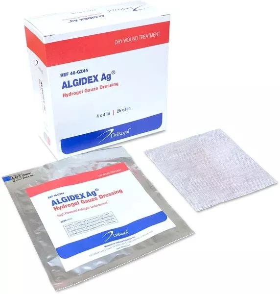 Algidex Ag Hydrogel Gauze High Powered Autolytic Debridement