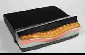 Alimed Coccyx Support Seat Cushion AliMed Sit-Straight™ 18 W X 16 D X 3-1/2 H Inch Foam / Gel - M-770601-773 - Each
