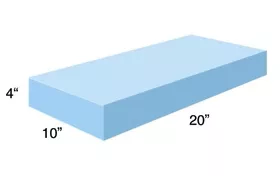 Alimed Positioner Block AliMed 10 W X 20 D X 4 H Inch Foam Freestanding - M-955732-172 - Each