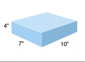 Alimed Positioner Block AliMed 7 W X 10 D X 4 H Inch Foam Freestanding - M-1048576-3476 - Each