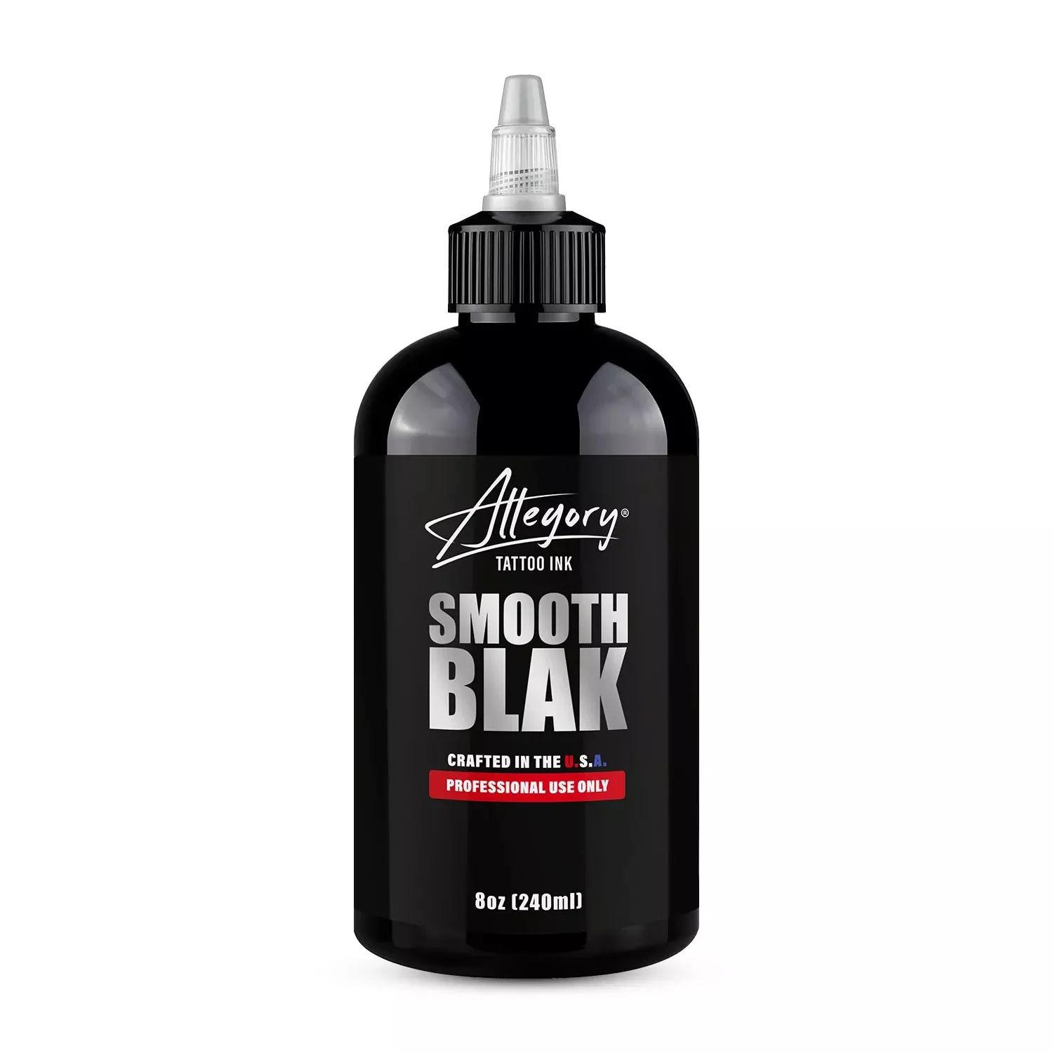Allegory Blak Tattoo Ink, 8 oz — Smooth Blak, Ultra Blak & Blak