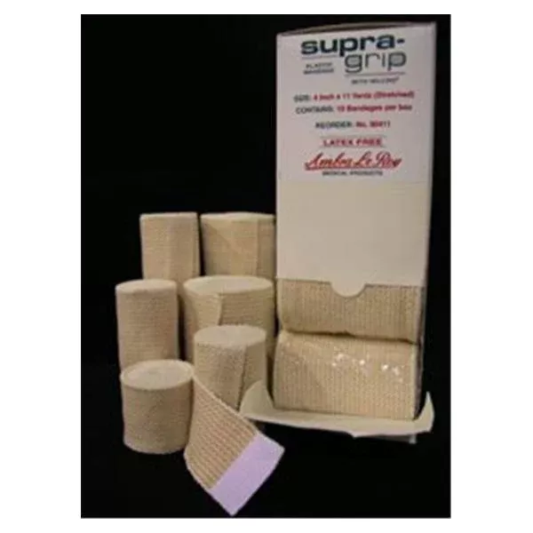 Ambra Leroy Medical Bandage Supra-Grip 2"x5yd Stretch Elstc Vlcr Strp Tan LF 10/Bx