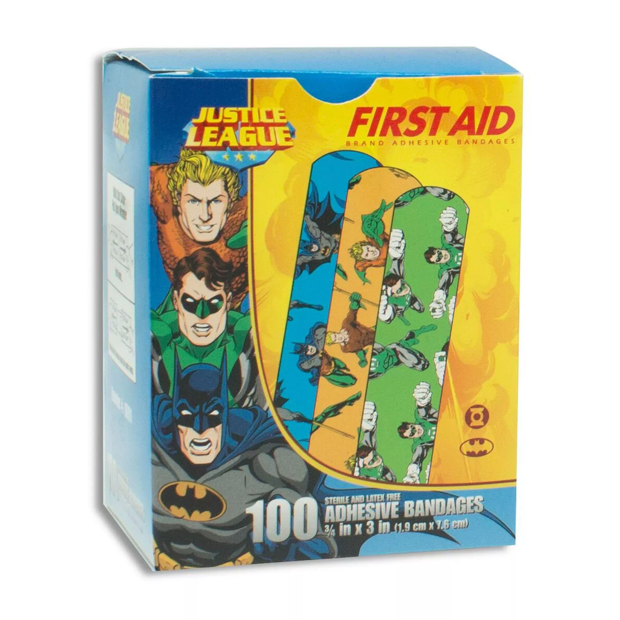American White Cross Stat Strip Kid Design Justice League Adhesive Strip