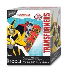 American White Cross Stat Strip Transformers Adhesive Strip, ¾ x 3 Inch