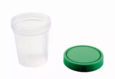 Amsino International Specimen Container AMSure Plastic 120 mL (4 oz.) Screw Cap Patient Information Sterile - M-771367-1541 - Each