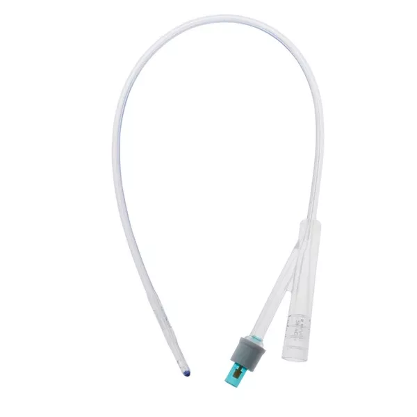 AMSure 100% Silicone 2-Way Foley Catheters 16"