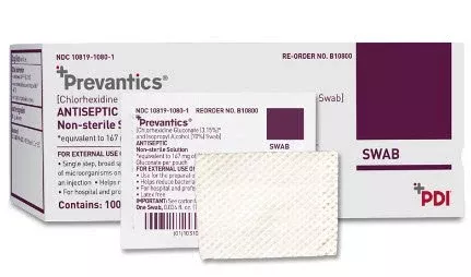 Antiseptic Prep Pad Prevantics 3.15% / 70% Strength CHG (Chlorhexidine Gluconate) / Isopropyl Alcohol Individual Packet NonSterile