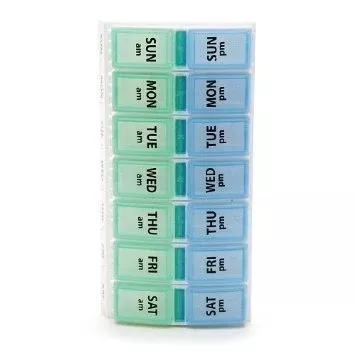 Apothecary Products 7 Day Two-Dose Pill Organizer