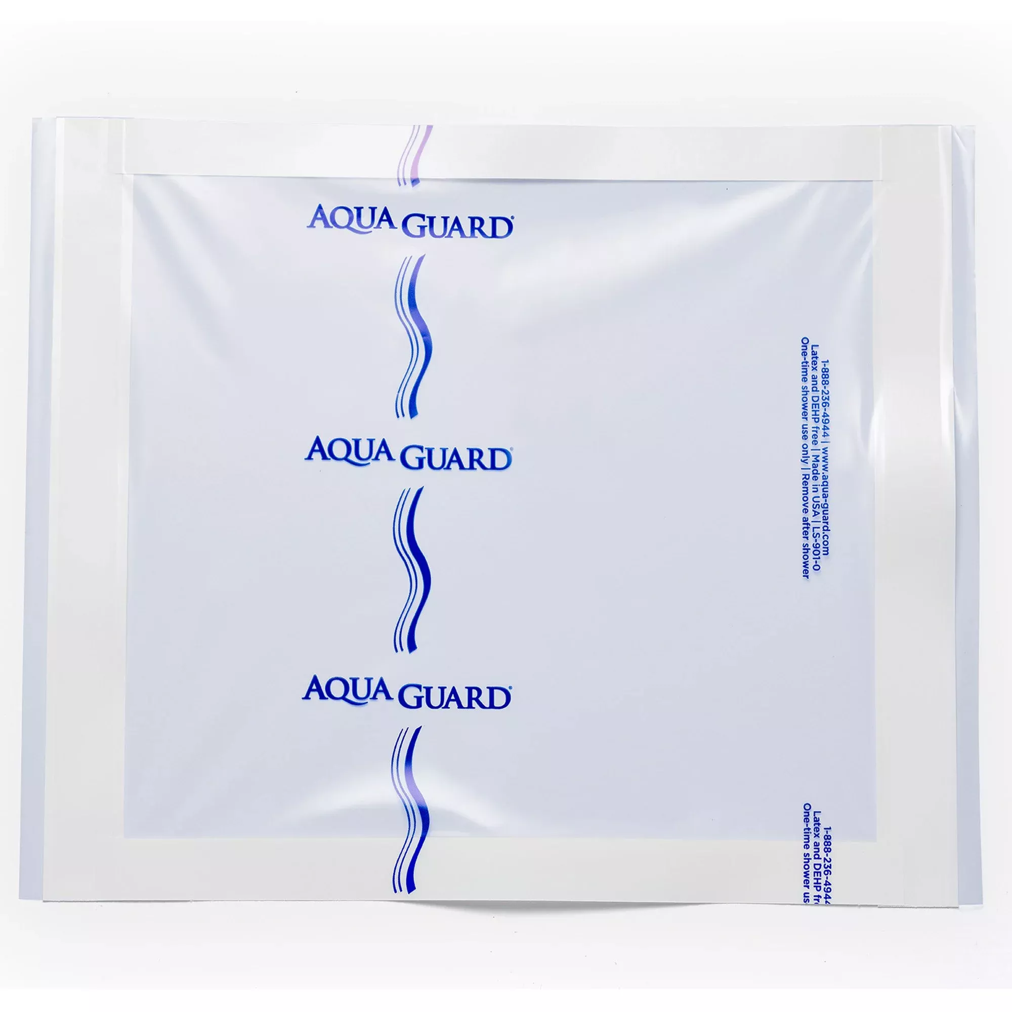 AquaGuard Moisture Barrier 10" x 12", Actual Area of Coverage is 8-1/2" x 9-3/4", Retail Pack, PICC Lines, Stomas, Knee, Hip or Shoulder Incisions, Dialysis Catheters, Surgical Dressings, Ostomies