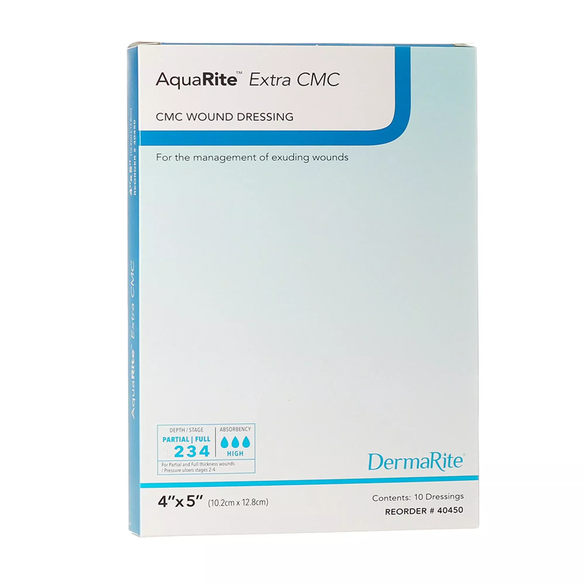 AquaRite Extra CMC Hydrofiber Wound Dressing, 4" x 5"