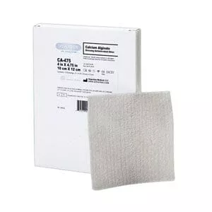 Argentum Silverlon Antimicrobial Silver Calcium Alginate Dressing 4" x 4-3/4", Sterile, Nonwoven