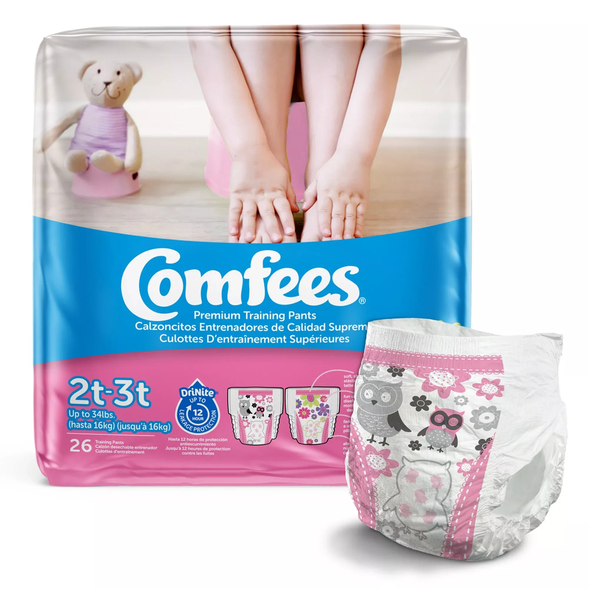 Attends Comfees Training Pants, 2T to 3T