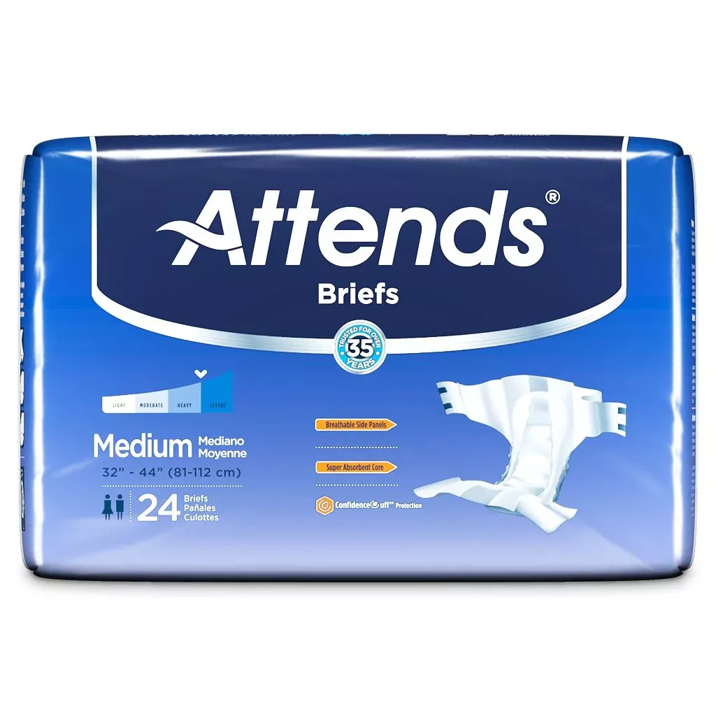 Attends Unisex Briefs With DermaDry Technology