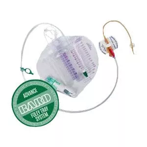 Bard Advance LubriCath Coude Foley Catheter Tray with 350mL Urine Meter 18Fr