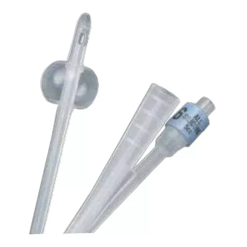 Bard Bardia Two Way Foley Urethral Catheter, Silicone, 8Fr OD, 3cc Balloon